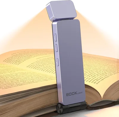 Luce da Lettura GARAID Ricaricabile, 3 Colori e 3 Livelli di Luminosità per una Lettura Continua