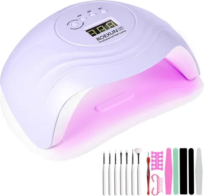 Lampada per Unghie MAILLARD 168W LED UV, Lampada con Impostazioni Timer 4, Asciugatrice Gel LED per Smalto con Sensore Automatico, per