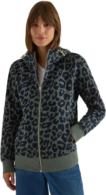 Cecil Women's Sweat Jacket with Hood & Leo Pattern Best Deal
