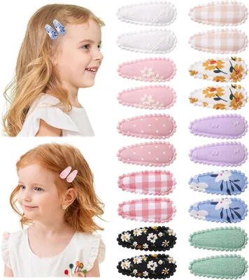 20 PCS Toddler Hair Clips, Mini Snap Barrettes