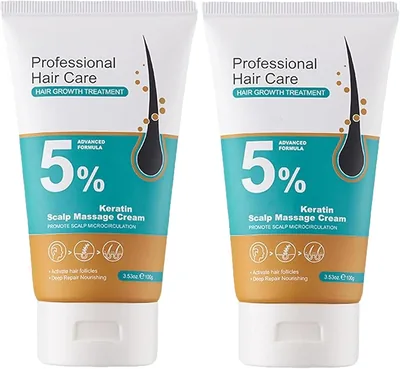 Crema de masaje para el cuero cabelludo con minoxidil al 5% - Suero para el crecimiento del cabello - Ahorra un 47%