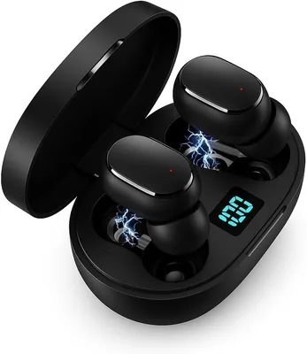 Fone de Ouvido Bluetooth 5.3 Sem Fio TWS com Estojo Power Bank - 13% Off