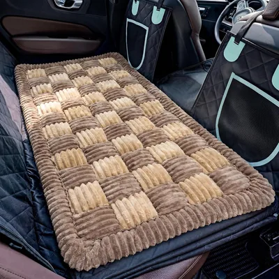 Plaid Flannel Dog Car Seat Bed Non-Slip Mat Best Deal