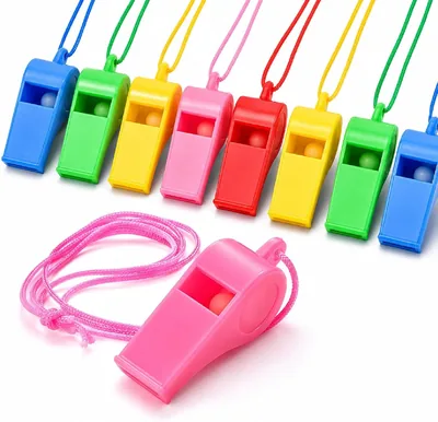 Yeheap 24 Pcs Referee Whistle with Lanyard