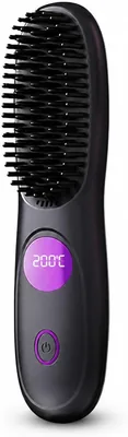 Cordless Straighteners Wireless Heated Travel Hair Straightener Black Best Deal