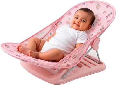 न्यूबॉर्न बेबी बाथर: 83% ऑफ़ - बच्चों के लिए फोल्डेबल 3-पोज़िशन एडजस्टेबल चेयर