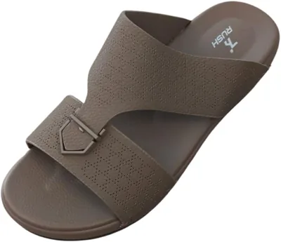 RUSH Men's Arabic Slippers PU Leather Best Deal