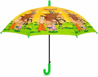 ट्रेकफ्रेंड बच्चों का छाता, लड़कों और लड़कियों के लिए, 1 टुकड़ा, रंगीन डिज़ाइन | हल्का, जे-हैंडल, कार्टून प्रिंट