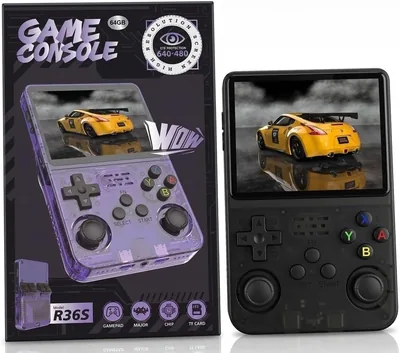 Zain R36S Retro Handheld Game Console - 64GB Portable Player