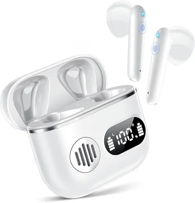 Cuffie Bluetooth, Bluetooth 6.1 - Cuffie wireless con 6 microfoni ANC per rumore, cuffie in-ear 48 ore di riproduzione