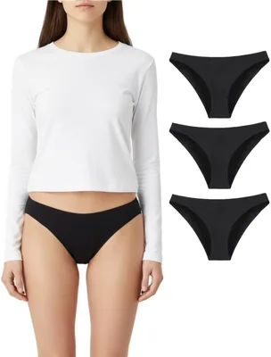 Women's Cotton Panties 3-Pack - Soft & Stretch Underwear