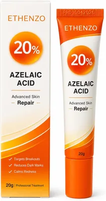ETHENZO 20% Azelaic Acid Cream - Skin Repair, Targets Dark Spots, 20g