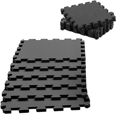 Topika Interlocking EVA Gym Mat - Soft Floor Exercise Mats