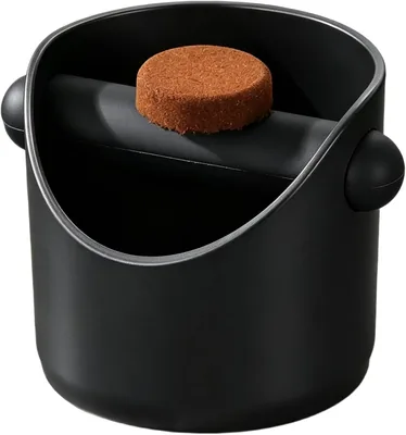 Espresso Knock Box, Coffee Grounds Waste Container with Detachable Knock Bar, Anti-Splash ABS Coffee