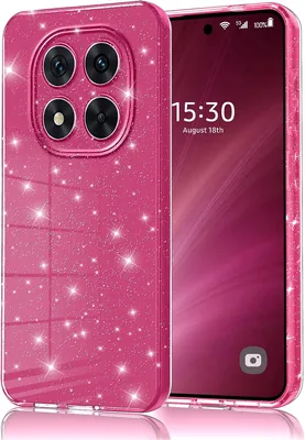Etui na telefon Eherui dla Xiaomi Redmi Note 15 Pro Plus 5G / Poco M8 Pro 5G, brokatowe, silikonowe etui TPU
