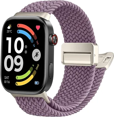 Nylon Watch Straps for Xiaomi Smart Band 9 Pro/8 Pro - Elastic Adjustable Stretchy Braided Sport Bands