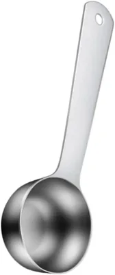 Stainless Steel Teaspoon Scoop, 1 TSP (5 ml), Short Handle, Accurate Measuring Spoon