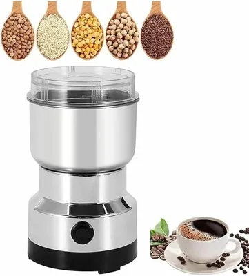 Mini Electric Coffee Grinder & Spice Mixer - Stainless Steel Blade for Coffee, Herbs, Nuts