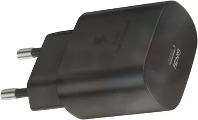 25W USB-C Fast Charging Wall Adapter - Black