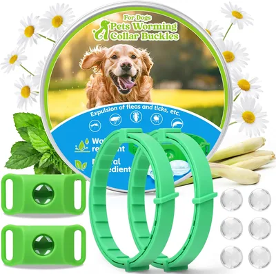 2er-Pack natürlich duftende Hundekollare mit Einstellmöglichkeit und Wasserdichtigkeit für kleine bis mittelgroße Hunde
