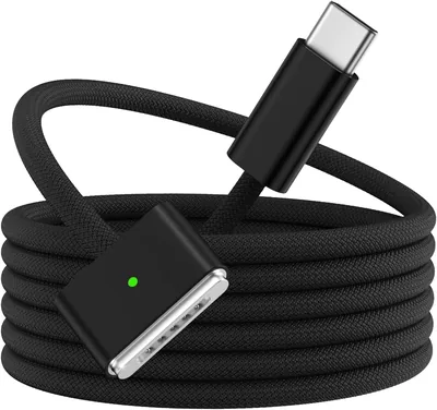 كابل شحن مغناطيسي USB C، 140W شاحن سريع متوافق مع MacBook Pro 14 و 16 بوصة و MacBook Air 13 و 15 بوصة
