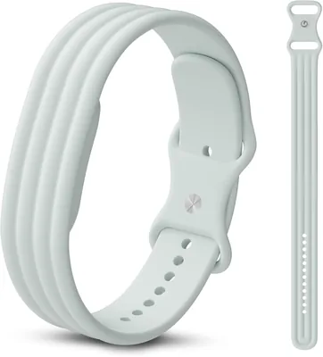 Polyjoy Sports Silikonarmband Kompatibelt med Google Fitbit Air Band | Mjuk Och Tvättbar Ersattning för Kvinnor