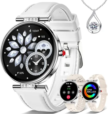 Women's Round Smartwatch (3 Bracelets) Best Deal