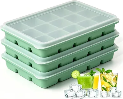 Azxb Ice Cube Trays 11% Off - 45 Cubes