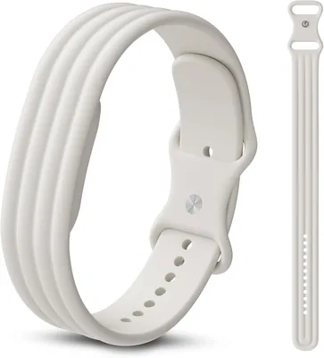 Polyjoy Sport Silikon Armband Kompatibel med Google Fitbit Air Band | Mjuk Och Anpasslig Ersättning för Kvinnor