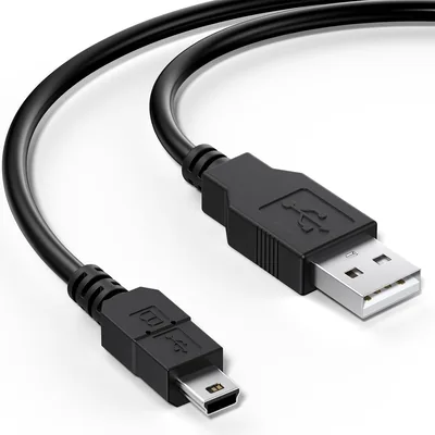 USB Mini-B Kabel lädbord USB A stektekt till Mini USB anslutning Kompatibel med PS3 Spelkontrollant, Utvecklare utomhus