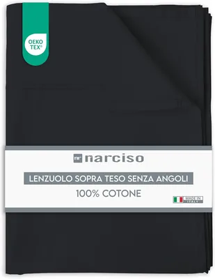 Foglio Top in Cotone NARCISO, 150 x 290 cm, 100% Tessuto di Cotone, Ipoallergenico e Traspirante