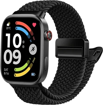 أحزمة ساعة نيلون لجهاز Xiaomi Smart Band 10 Pro/9 Pro/8 Pro، أحزمة رياضية مرنة ومستقلة لللياقة البدنية