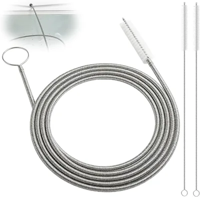 Cepillo Limpiador de Tubos FOCITA, 3 Piezas para Drenaje y Mangueras, Flexible
