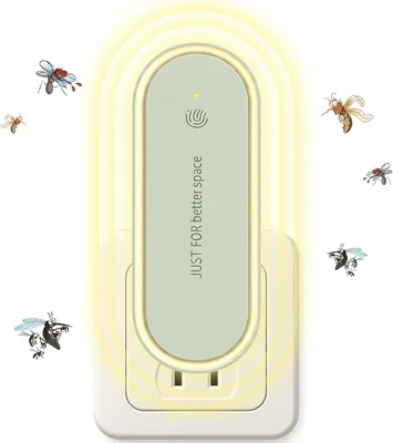超音波式ネズミ駆除器 蚊取り LEDナイトライト 日本語説明書付属 Mosqui