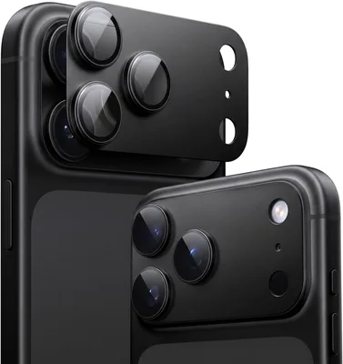 TORRAS iPhone 18 Pro用 カメラ保護 ブラック 全カバー アエロスパース | メタル仕上げ | ARアンチグレア | フル保護 | オーバープロテクション