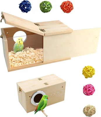 MUYG Parakeet Cage Nest Box Bird Breeding Box