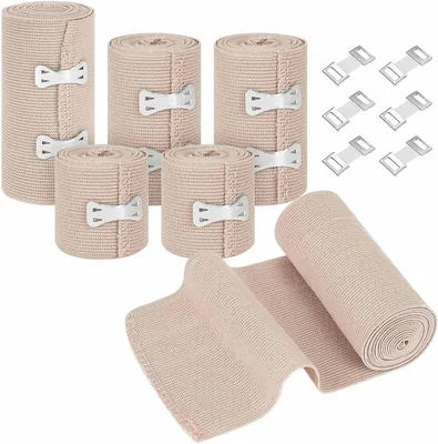Fefod Elastic Bandage Pack with Clips - Best Deal