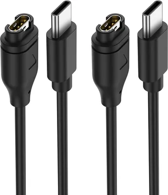 2 Pack USB C Laddare för Garmin Watch - Fenix 5/5S/5X Plus/6/6S/6X Pro/7/7S/7X, Forerunner 745/935/945/45 - Best Price