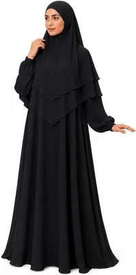 Islamic Prayer Dress for Women, 3 Piece Set with Sleeve