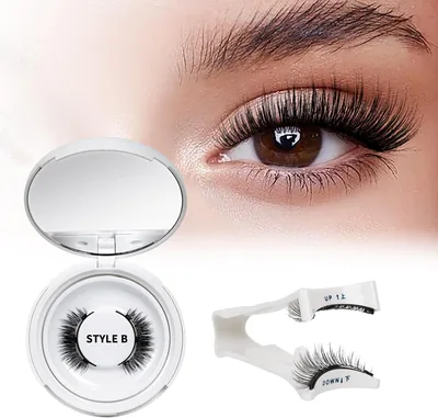 Pinceaux de cils magnétiques naturels, étanches, réutilisables avec applicateur, sans colle