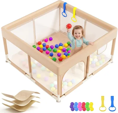 Dripex Baby Playpen 2026 Beige 15% Off
