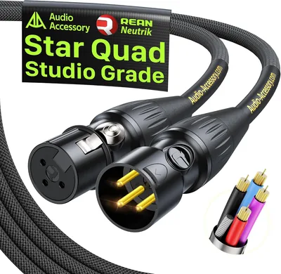 AA AUDIO ACCESSORY Star Quad Studio XLR Cable 5% Off