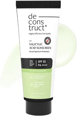 2% सैलिसिलिक एसिड सनस्क्रीन SPF 50 PA++++ | एक्ने प्रवण, तैली, शुष्क और मिश्रित त्वचा के लिए | निकालता है पोर्स