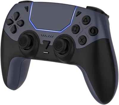 متحكم بلا سلك PS5 مع تأثيرات حقل مغناطيسي في 3D ، أزرار قابلة للبرمجة، بطارية 1000mAh واهتزاز مزدوج (أسود) - أفضل سعر
