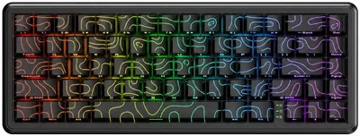 لوحة مفاتيح ألعاب ONKUMA G67 HE RGB مغناطيسية - مفاتيح مغناطيسية بتقنية Hall Effect، معدل استطلاع 8K، اندفاع قابل للتعديل، 67 مفتاح ساخن