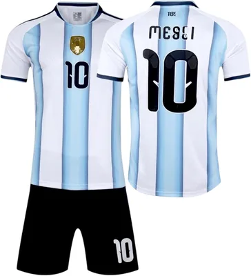 2026 Argentina Home Jersey Kids Set W/C 2026 Soccer Kit No.10, Best Deal