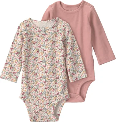 Little Planet by Carter's Baby Girls' 2-pack Long Sleeve Bodysuits - Organic Cotton