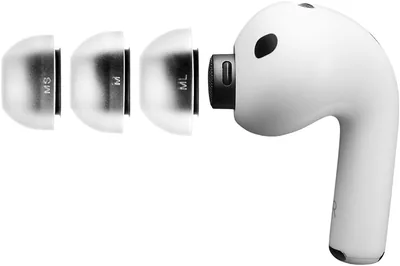 AZL-MAX-APP3-SET-M 耳フィット マックス アップル AirPods Pro 3用 (1ペア エアピース)、医療シリコン素材、耳に優しい、統合