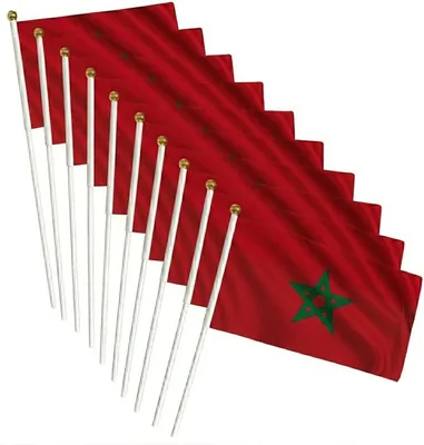 2026 World Cup Flags (10 Pack) with Poles - 21x14 cm