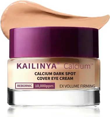Calcium Dark Spot Eye Cream for Dark Circles and Puffiness, Niacinamide & Hydrolyzed Elastin Under Eye Treatment Best Deal